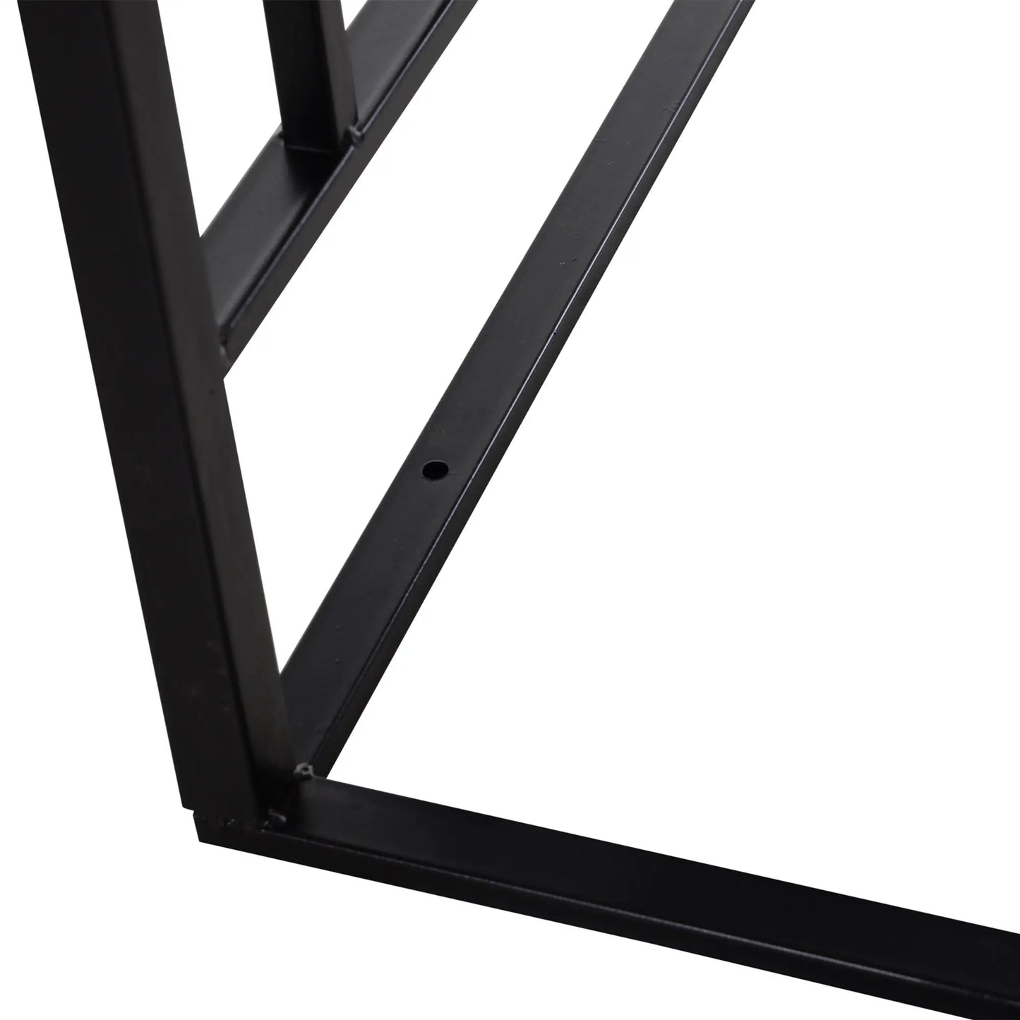 Metal Trellis Garden Arch Arbor, Lucky Leaf Clover Gate, Black Garden Arches at Gallery Canada