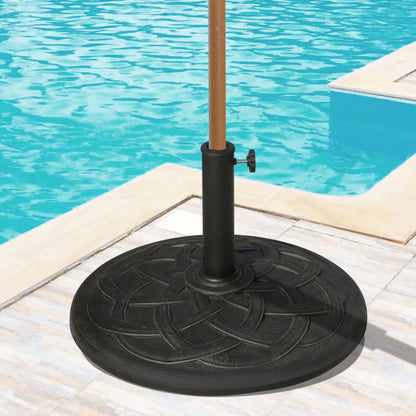 42 lbs 22" Bronze Resin Round Umbrella Base, Patio Stand, Bronze Umbrella Bases at Gallery Canada
