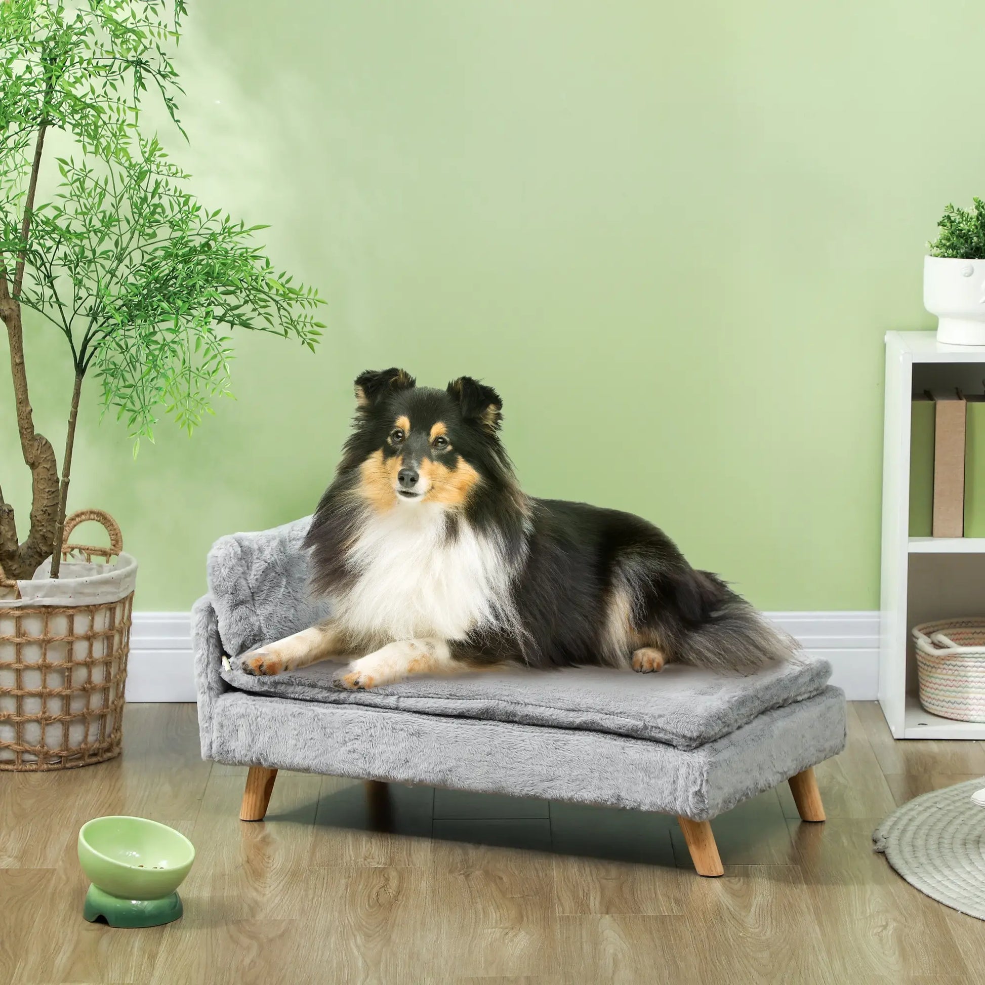 Dog Sofa Bed for Medium Pets, Removable Washable Cover, Light Grey Dog Sofas at Gallery Canada