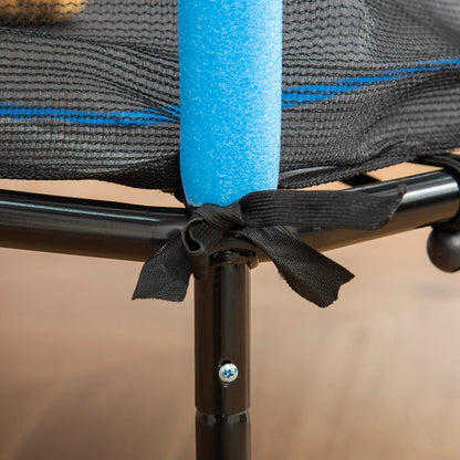 64 Inch Kids Trampoline with Enclosure Net, for Ages 3-10, Blue Trampolines at Gallery Canada