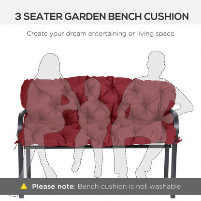 3 Seater Outdoor Swing Cushions, Backrest, Patio Furniture, Wine Red Patio Chair Cushions at Gallery Canada