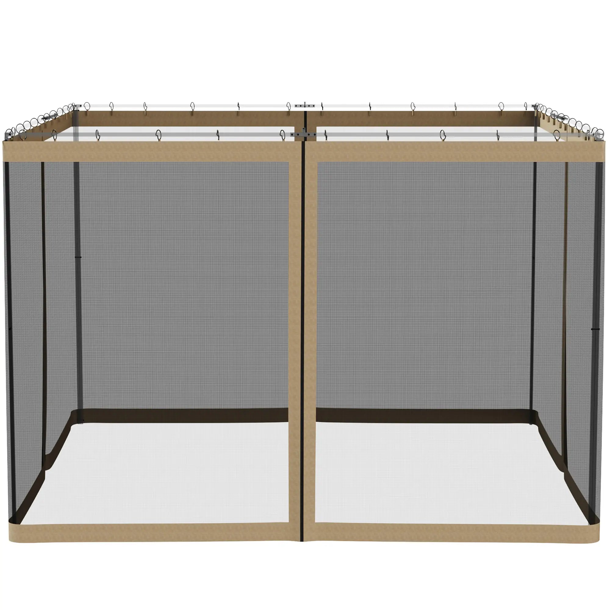 Replacement Mosquito Netting, Gazebo 10' x 10', Khaki, Black Gazebo Sidewalls at Gallery Canada