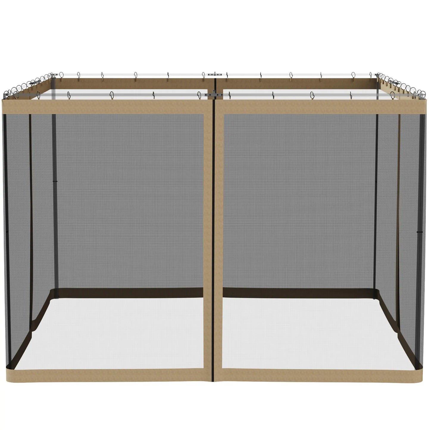 Replacement Mosquito Netting, Gazebo 10' x 10', Khaki, Black Gazebo Sidewalls at Gallery Canada