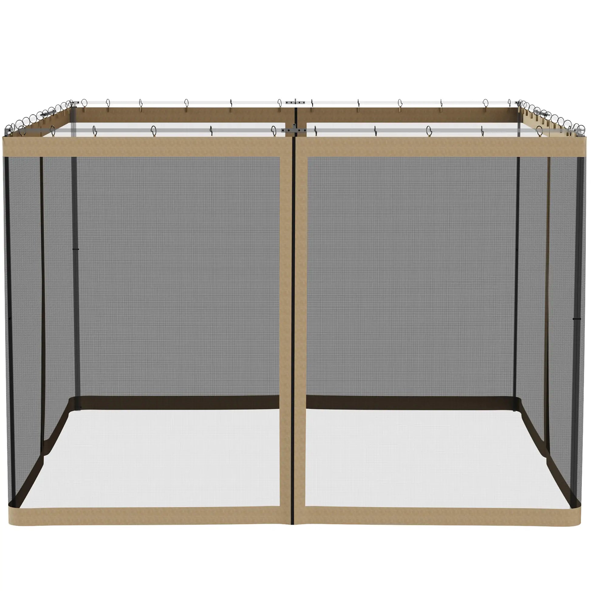 Replacement Mosquito Netting, Gazebo 10' x 10', Khaki, Black Gazebo Sidewalls at Gallery Canada