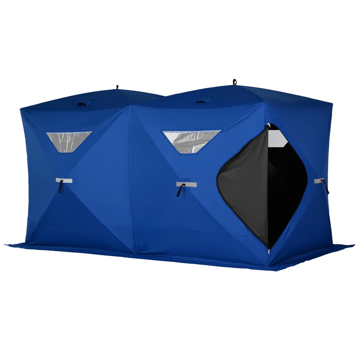 5-8 Person Pop-Up Ice Fishing Shelter, Portable Tent, Blue Ice Fishing Tents at Gallery Canada