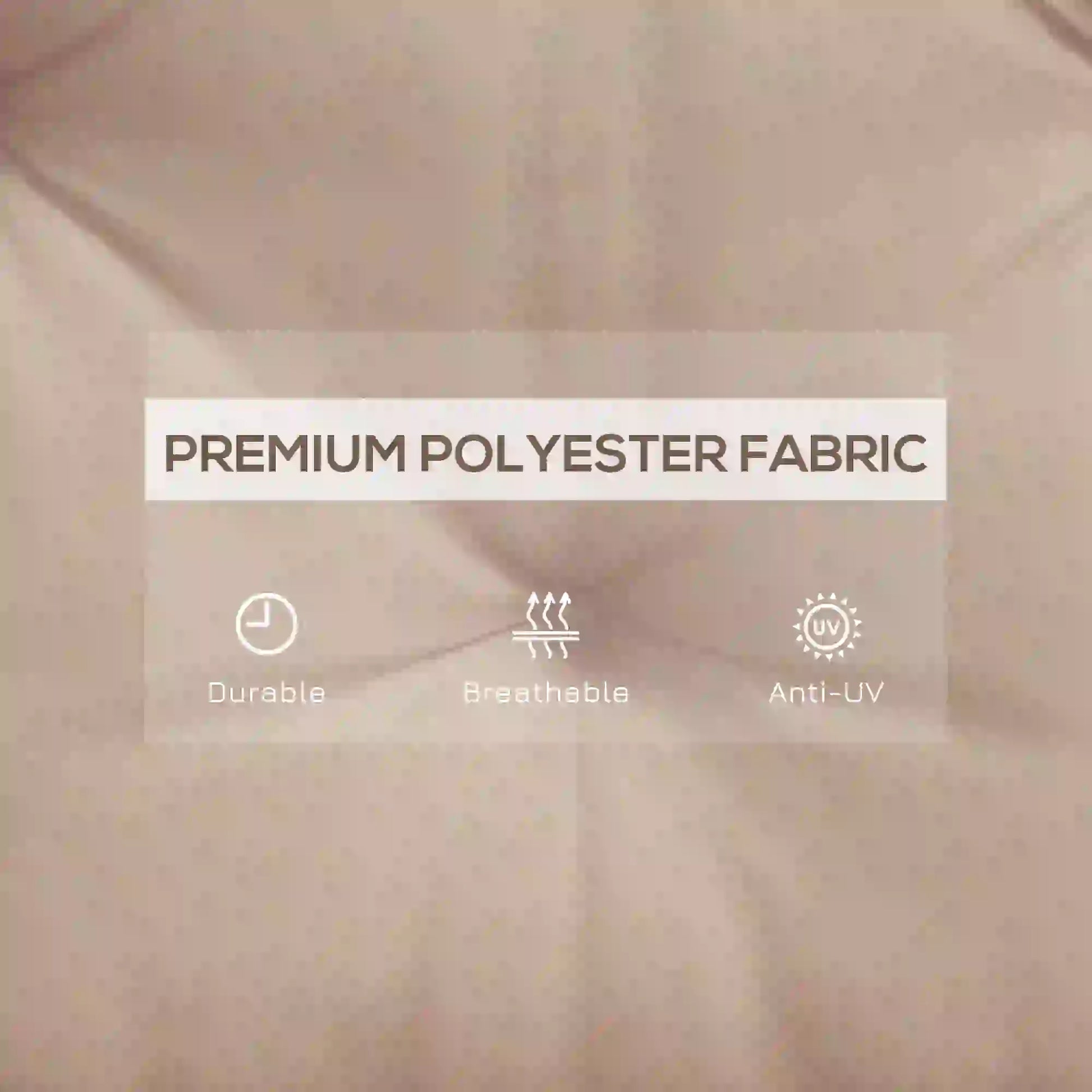 2 Seater Garden Bench Cushion, Thick Outdoor Non-Slip Pad, 47" x 43" x 5", Khaki Patio Chair Cushions at Gallery Canada