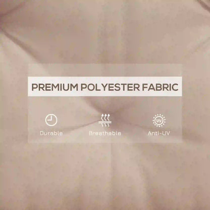 2 Seater Garden Bench Cushion, Thick Outdoor Non-Slip Pad, 47" x 43" x 5", Khaki Patio Chair Cushions at Gallery Canada