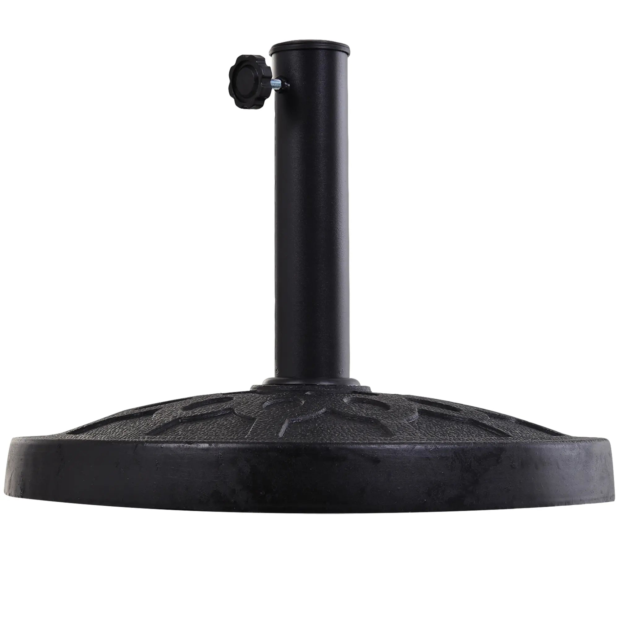 29 lbs Resin Round Patio Umbrella Stand, Black Umbrella Bases at Gallery Canada