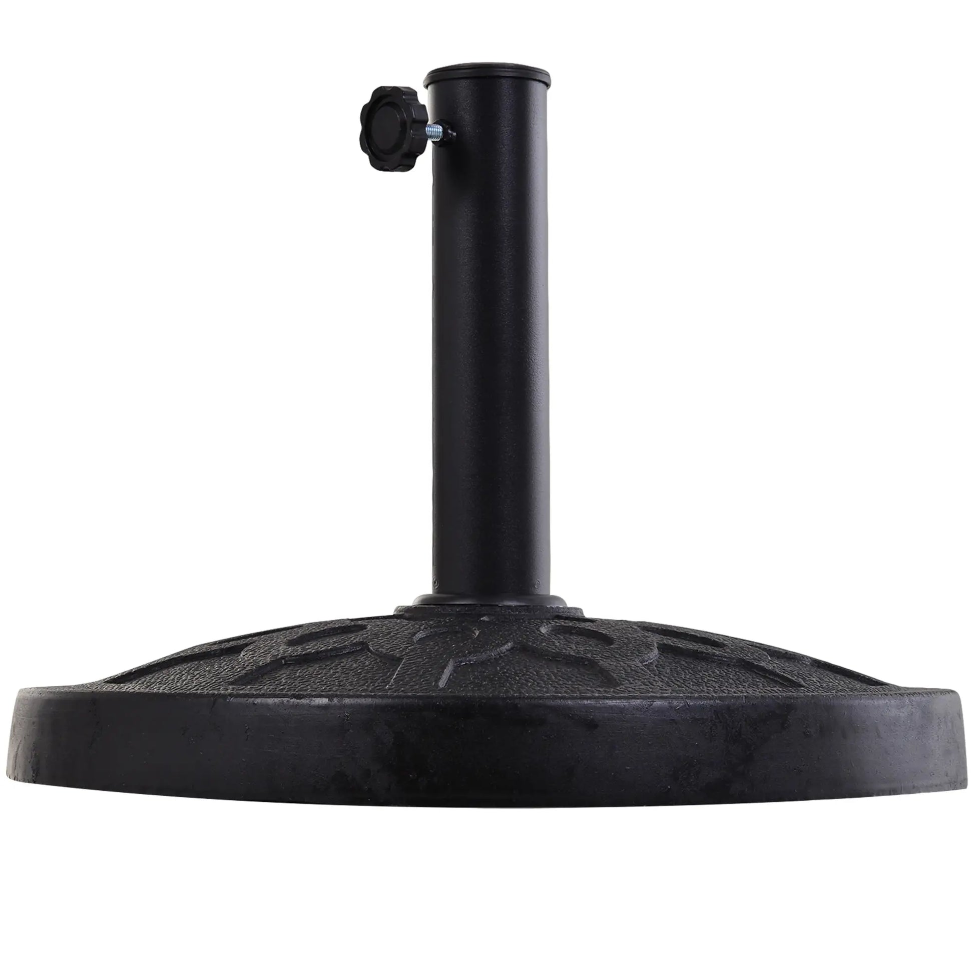 29 lbs Resin Round Patio Umbrella Stand, Black Umbrella Bases at Gallery Canada