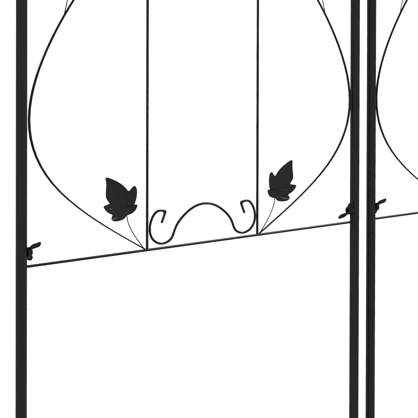Metal Trellis Set of 2, Garden Climbing Plant Support, Leaf Design Plant Stands at Gallery Canada