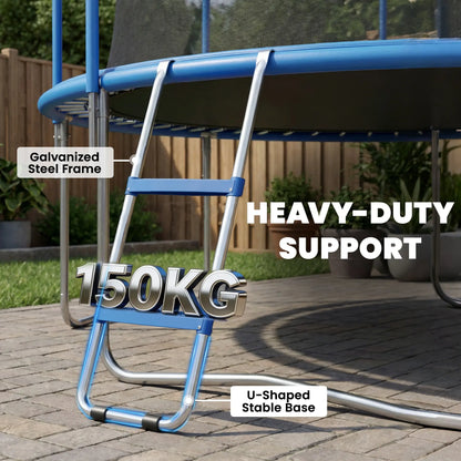 Trampoline Ladder, 2 Steps, Galvanized Steel, 330LBS Capacity Trampolines at Gallery Canada