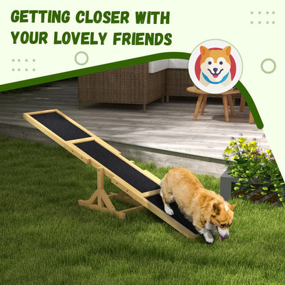 Wood Pet Seesaw, Dog Agility Training Equipment, Weather Resistant, Yellow Dog Agility Training Equipment at Gallery Canada