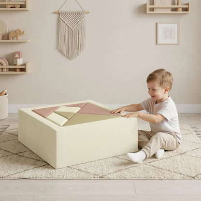 Blocs de mousse pour tout-petits en 9 pièces avec jeu de tangram, lavables
