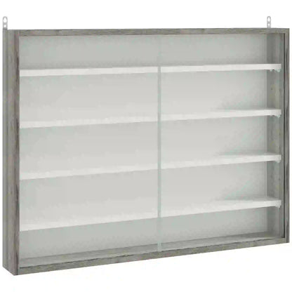 5-Tier Display Cabinet, Glass Curio Cabinet, White Display Bookshelves at Gallery Canada