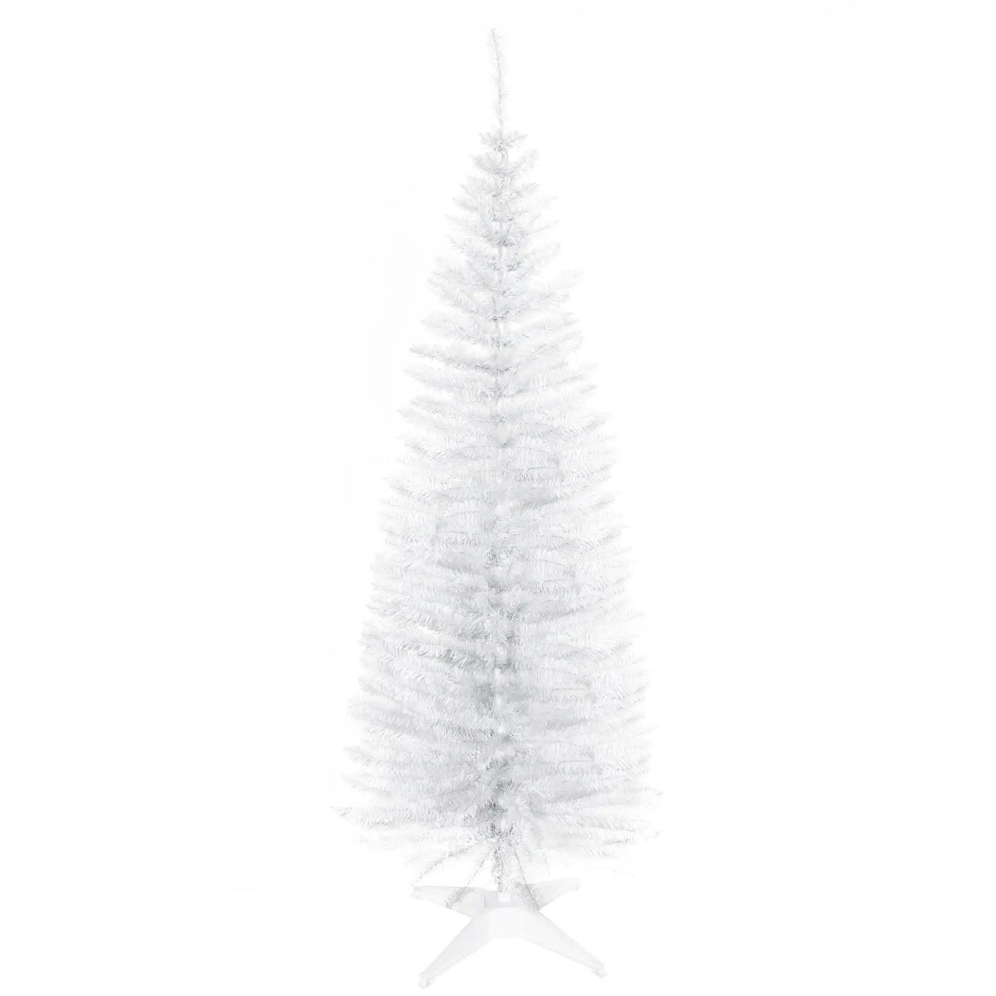 5FT Artificial Pencil Christmas Tree, Realistic Branches, White Pencil Christmas Trees White at Gallery Canada