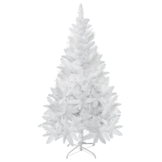 5ft Artificial Christmas Tree, Realistic Pine Branches, Auto Open, Indoor, White Artificial Christmas Trees White at Gallery Canada