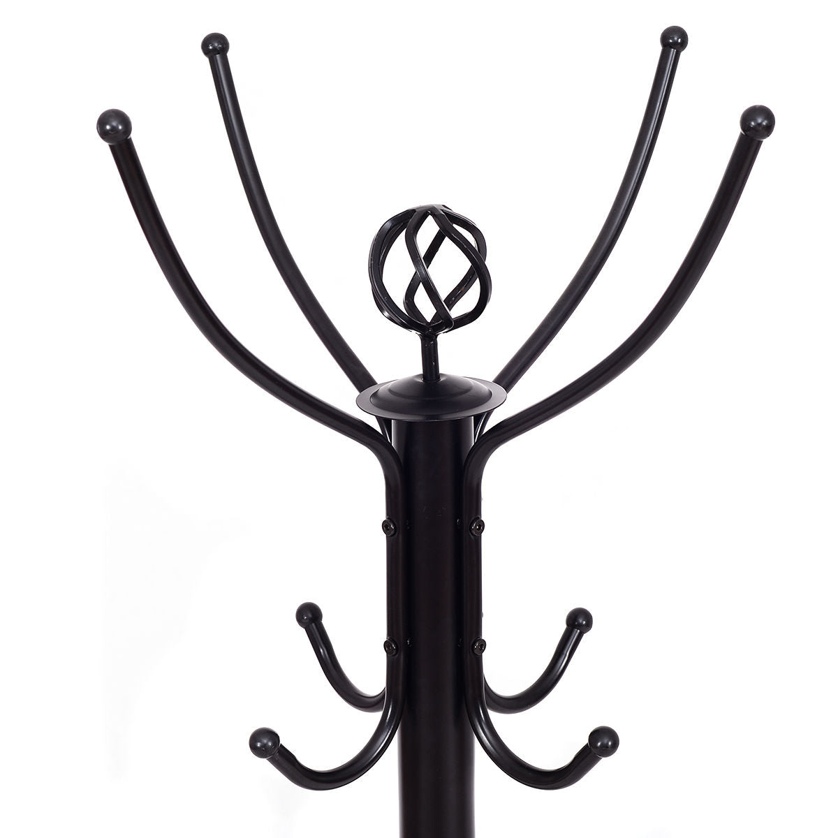 Metal Coat Rack with 12 Hooks, Black Coat Racks & Hall Trees at Gallery Canada