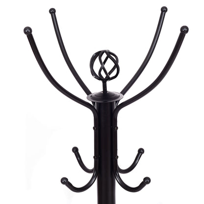 Metal Coat Rack with 12 Hooks, Black Coat Racks & Hall Trees at Gallery Canada