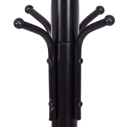 Metal Coat Rack with 12 Hooks, Black Coat Racks & Hall Trees at Gallery Canada