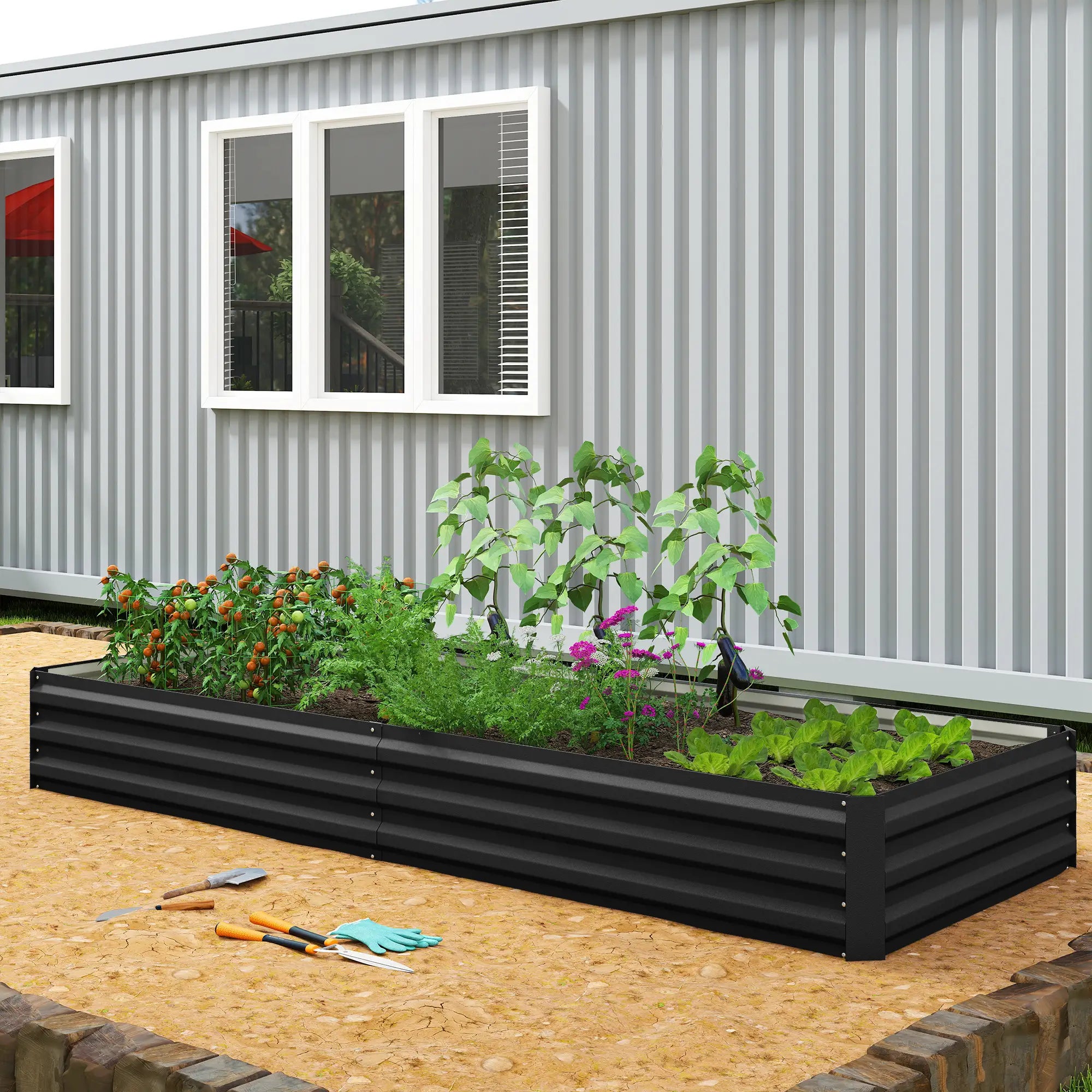 Galvanized Raised Garden Bed, 95