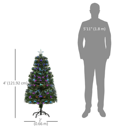 4ft Pre-Lit Fiber Optic Christmas Tree, Artificial Spruce, Star Top Artificial Christmas Trees at Gallery Canada