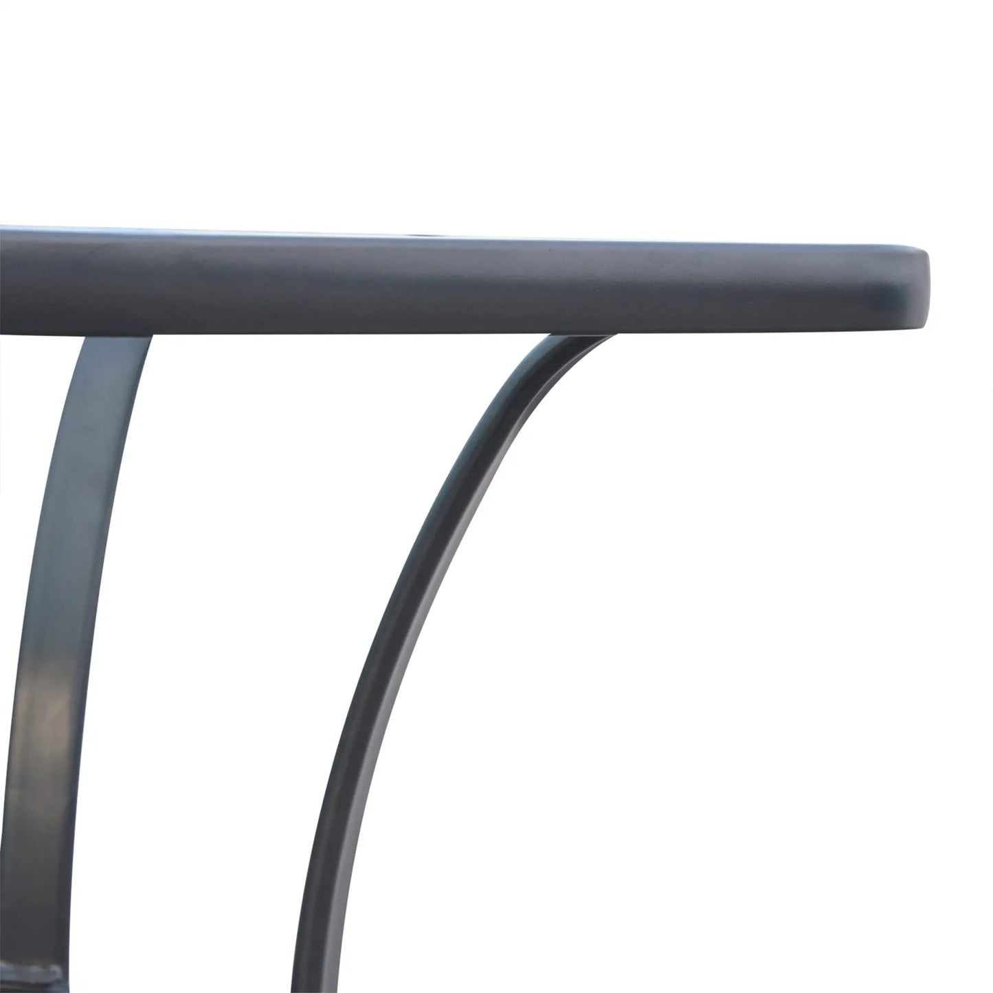 27" Square Patio Table, Tempered Glass Top, Steel Frame Patio Side Tables at Gallery Canada