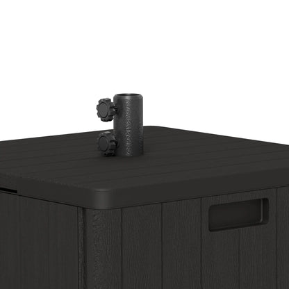 Base de parapluie robuste avec roues, plateau de table, 176 lbs, noir
