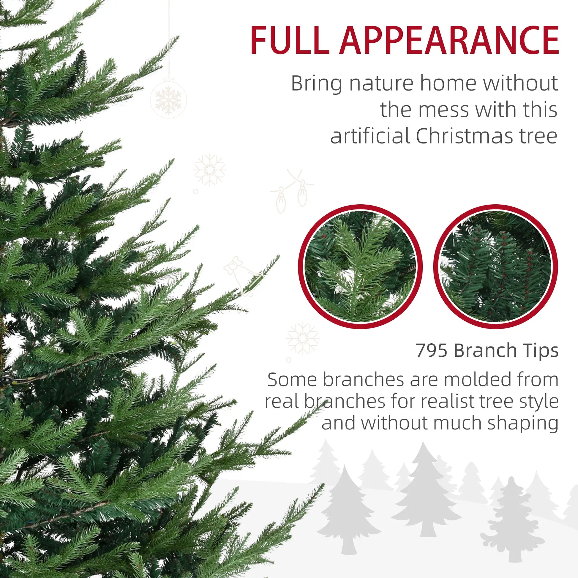 6ft Artificial Christmas Tree, Metal Base, Xmas Tree Artificial Christmas Trees at Gallery Canada