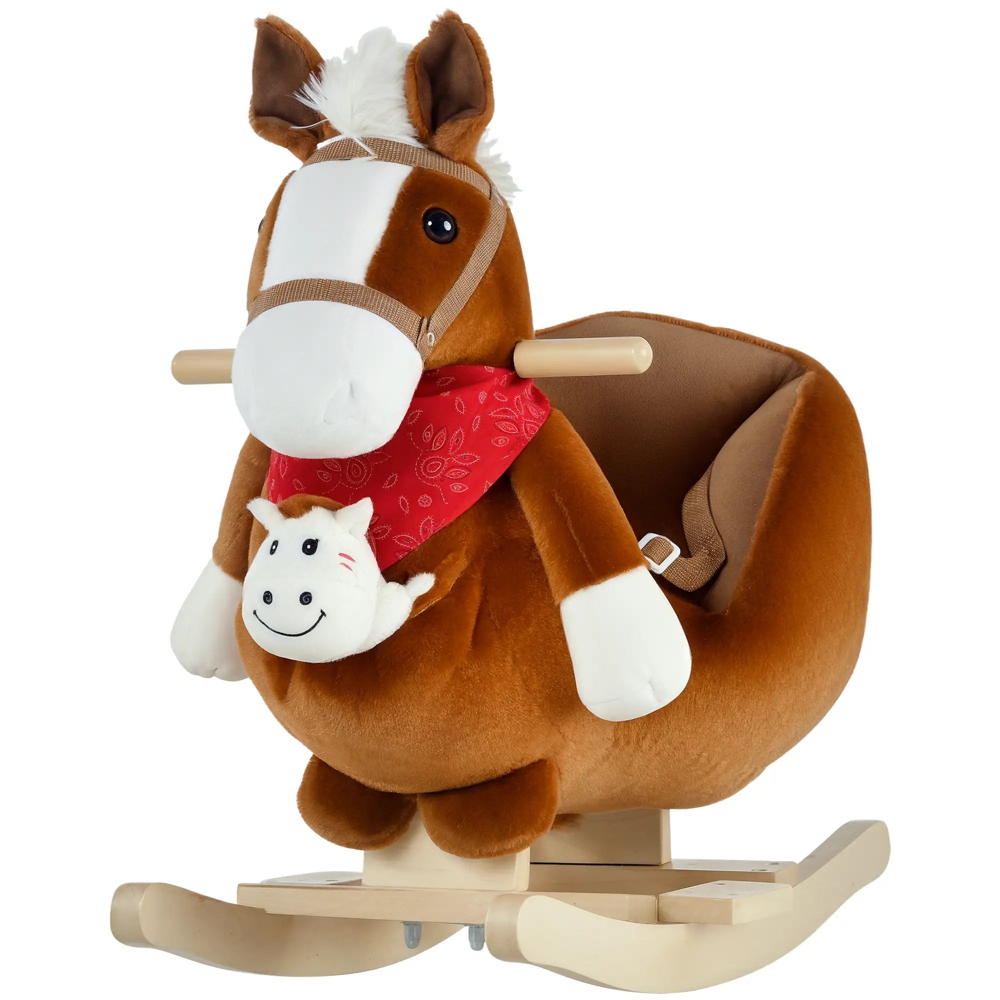 Kids Rocking Horse with Cradlesong, Hand Puppet, 18-36 Months, Brown Rocking Horses Brown at Gallery Canada