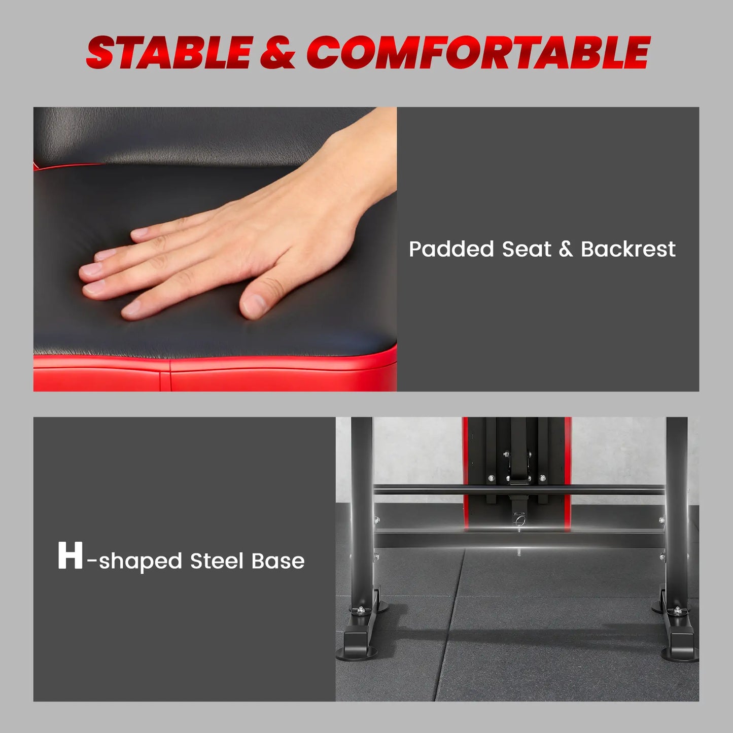 Adjustable Weight Bench with Squat Rack, 660 lbs Capacity Weight Benches at Gallery Canada