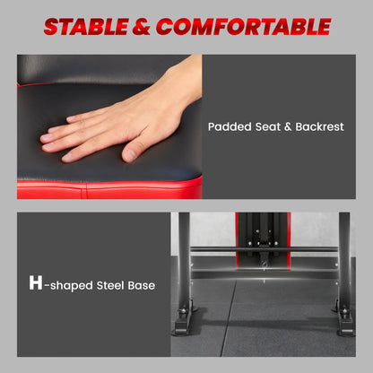 Adjustable Weight Bench with Squat Rack, 660 lbs Capacity Weight Benches at Gallery Canada