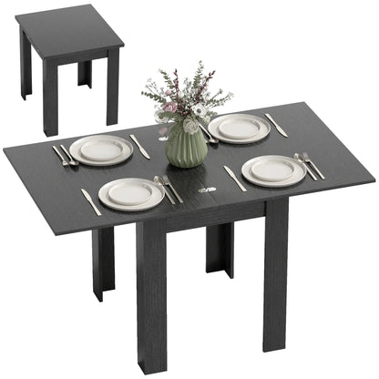 55" Extendable Dining Table, Kitchen Table For 4-6 Person, Black Dining Tables at Gallery Canada