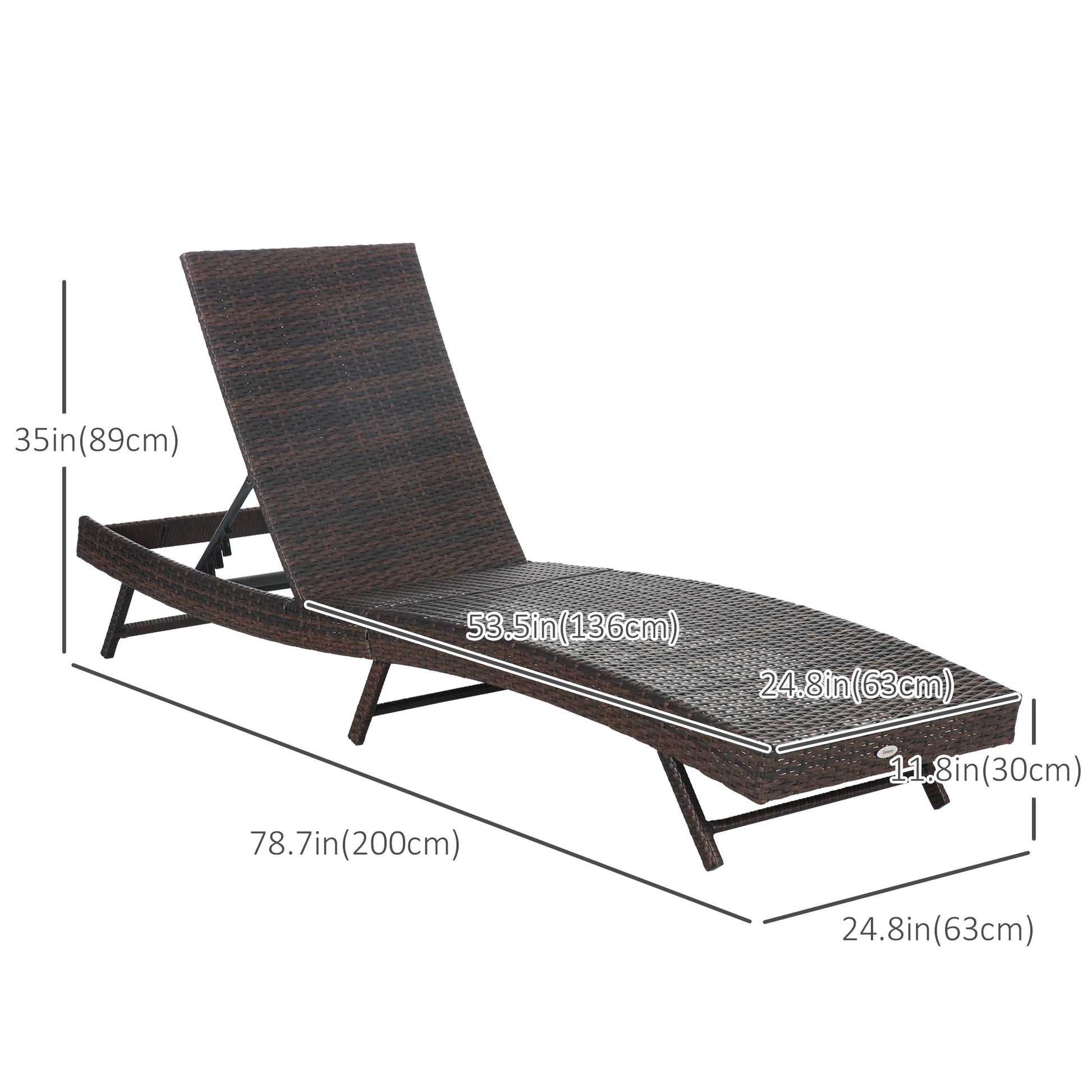 Wicker Patio Lounger, Outdoor S Shape Recliner, Adjustable Backrest, Grey Chaise Loungers at Gallery Canada