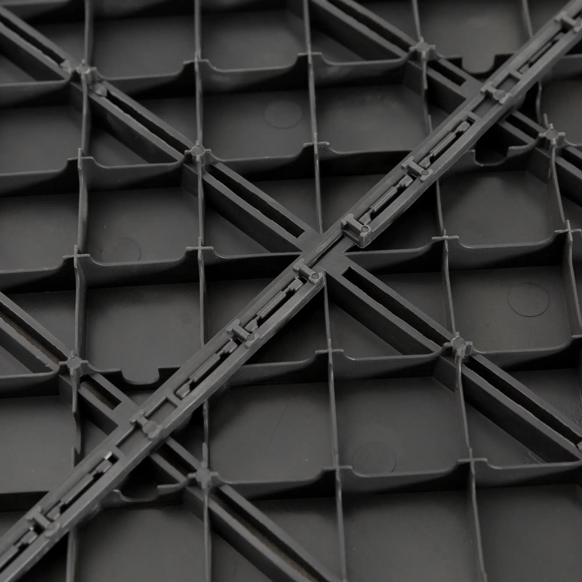 9 Pcs PP Interlocking Deck Tile, 12 x 12, Indoor Outdoor, Black Deck Tiles at Gallery Canada
