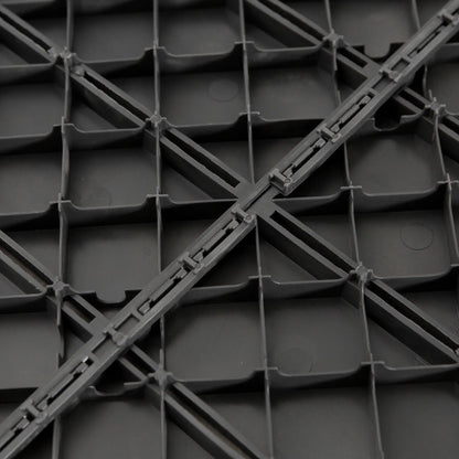 9 Pcs PP Interlocking Deck Tile, 12 x 12, Indoor Outdoor, Black Deck Tiles at Gallery Canada