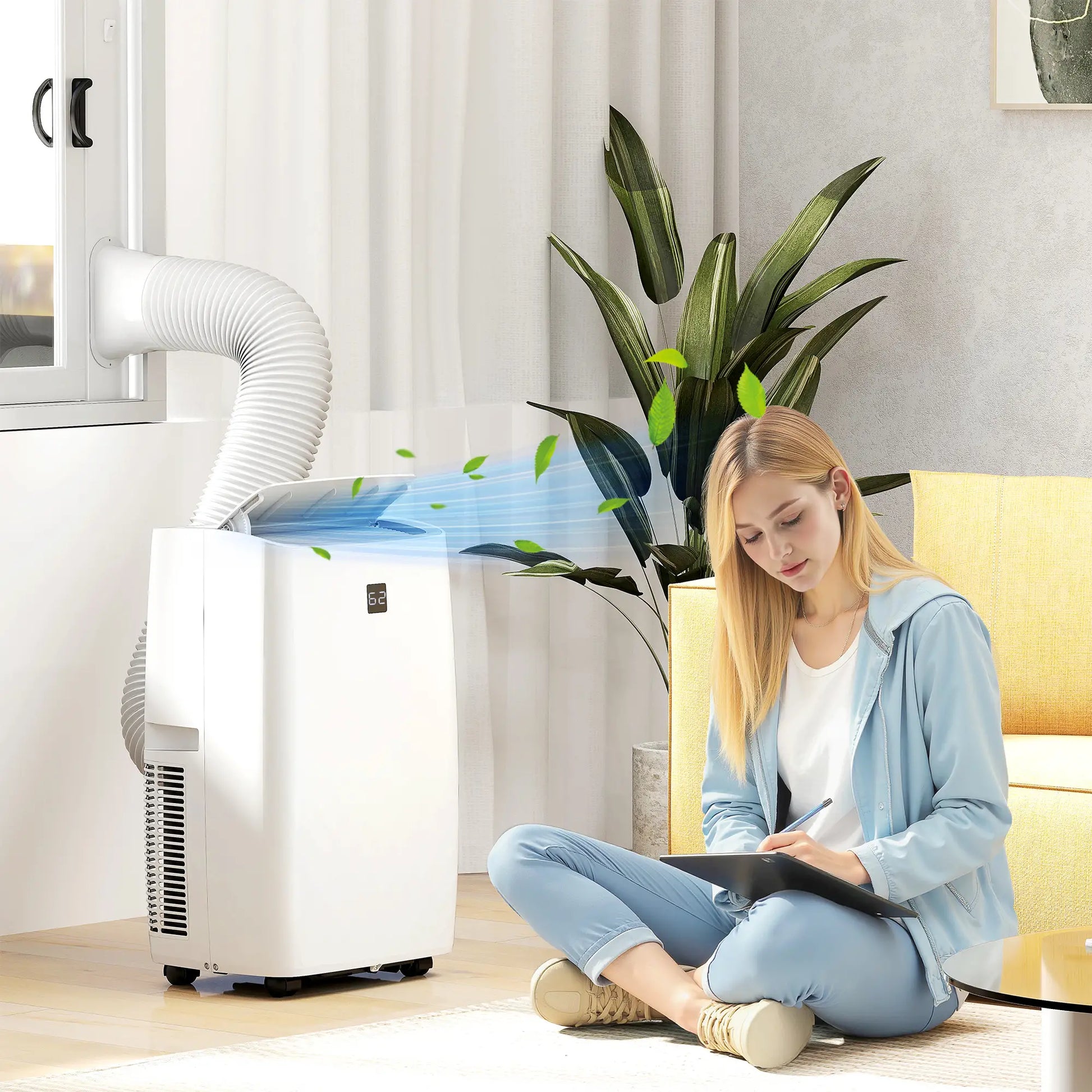 12000 BTU Portable AC, Dehumidifier, Fan, 550 Sq. Ft, 24H Timer, Cool Air Conditioner at Gallery Canada
