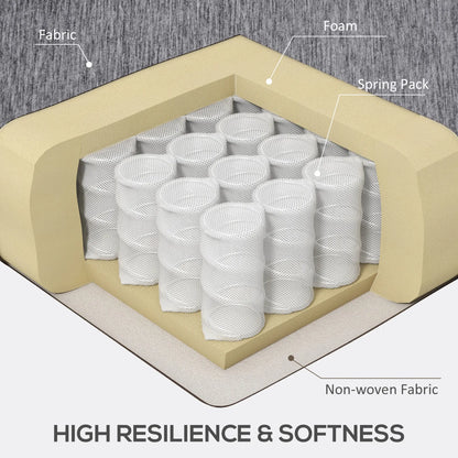 Modern Corner Couch with Right Chaise Lounge, Tufted 3-Seater Sofa with Wooden Legs for Living Room, Grey 3-Seater Sofas at Gallery Canada