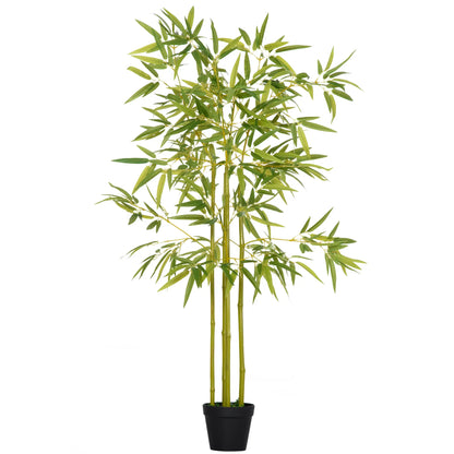 4FT Artificial Bamboo Tree, Faux Greenery Plant, Decorative Tree in Nursery Pot for Indoor Outdoor Décor Artificial Trees at Gallery Canada