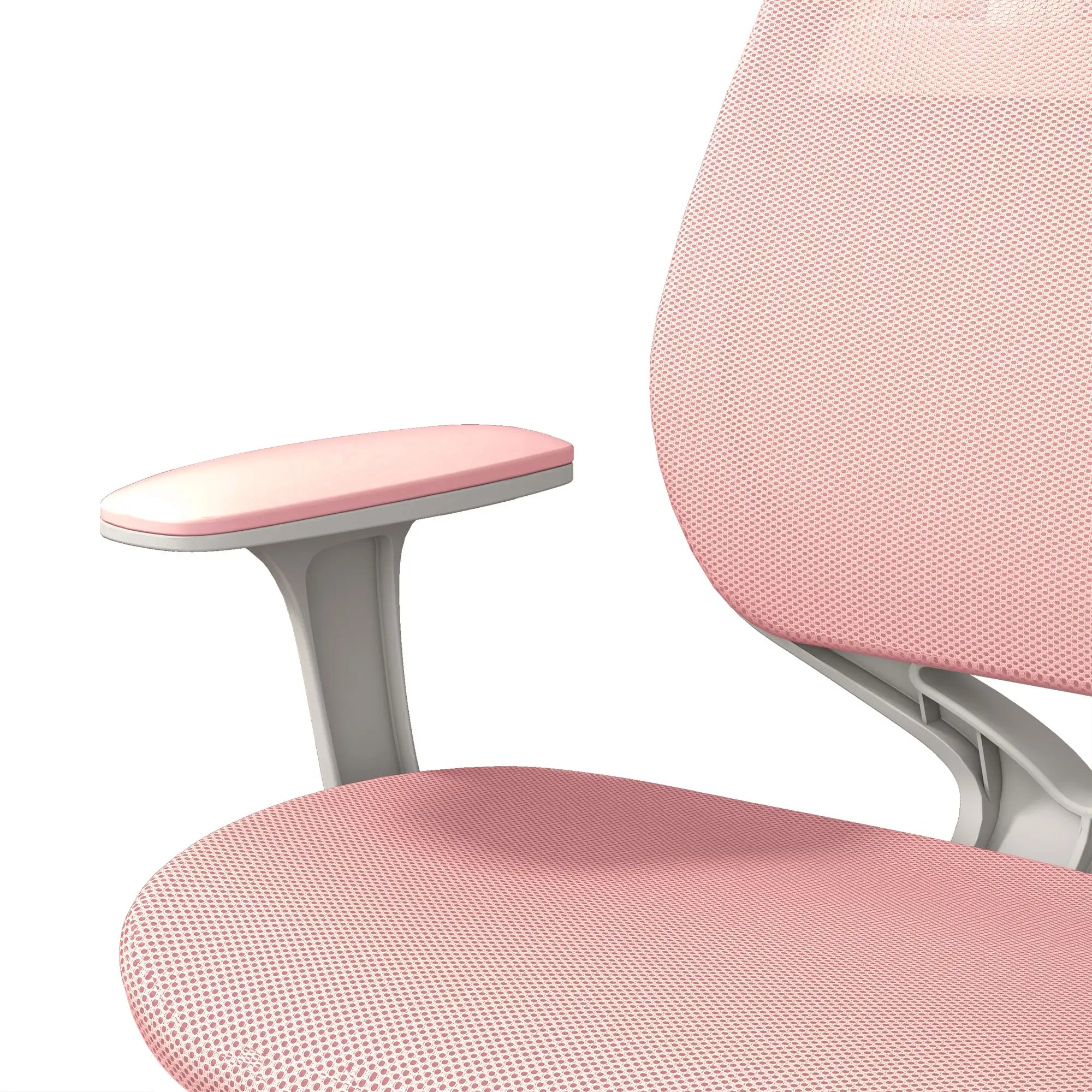 Mesh Back Office Chair, Swivel Castors, Arm, Small, Pink Task Chairs at Gallery Canada