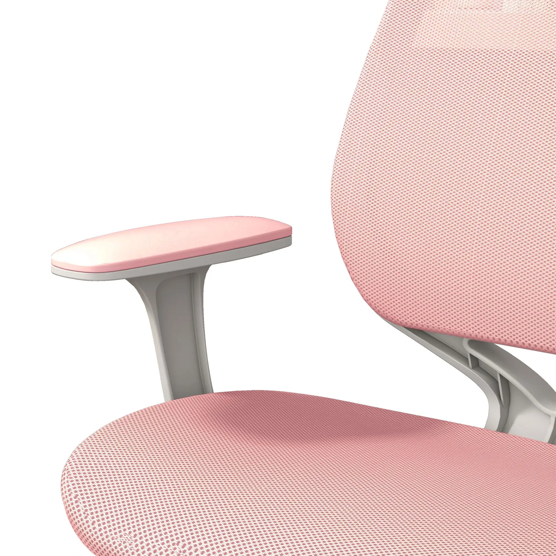 Mesh Back Office Chair, Swivel Castors, Arm, Small, Pink Task Chairs at Gallery Canada
