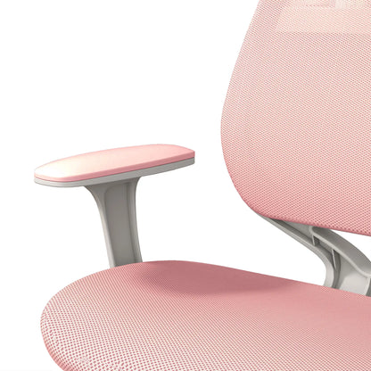 Mesh Back Office Chair, Swivel Castors, Arm, Small, Pink Task Chairs at Gallery Canada