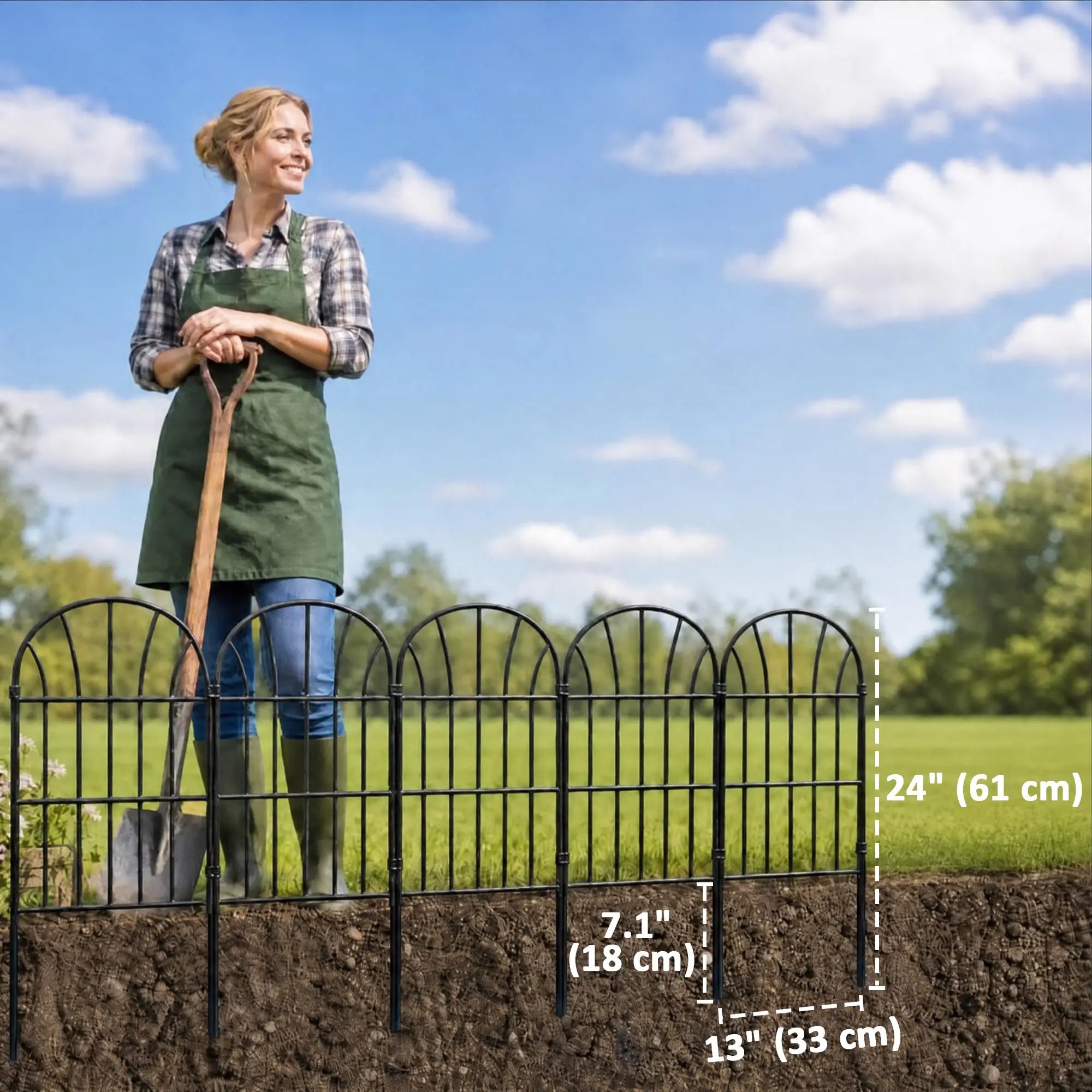 8 Pack Garden Fencing, Decorative Fence Panels, Animal Barrier, Flower Edging Garden Fences at Gallery Canada