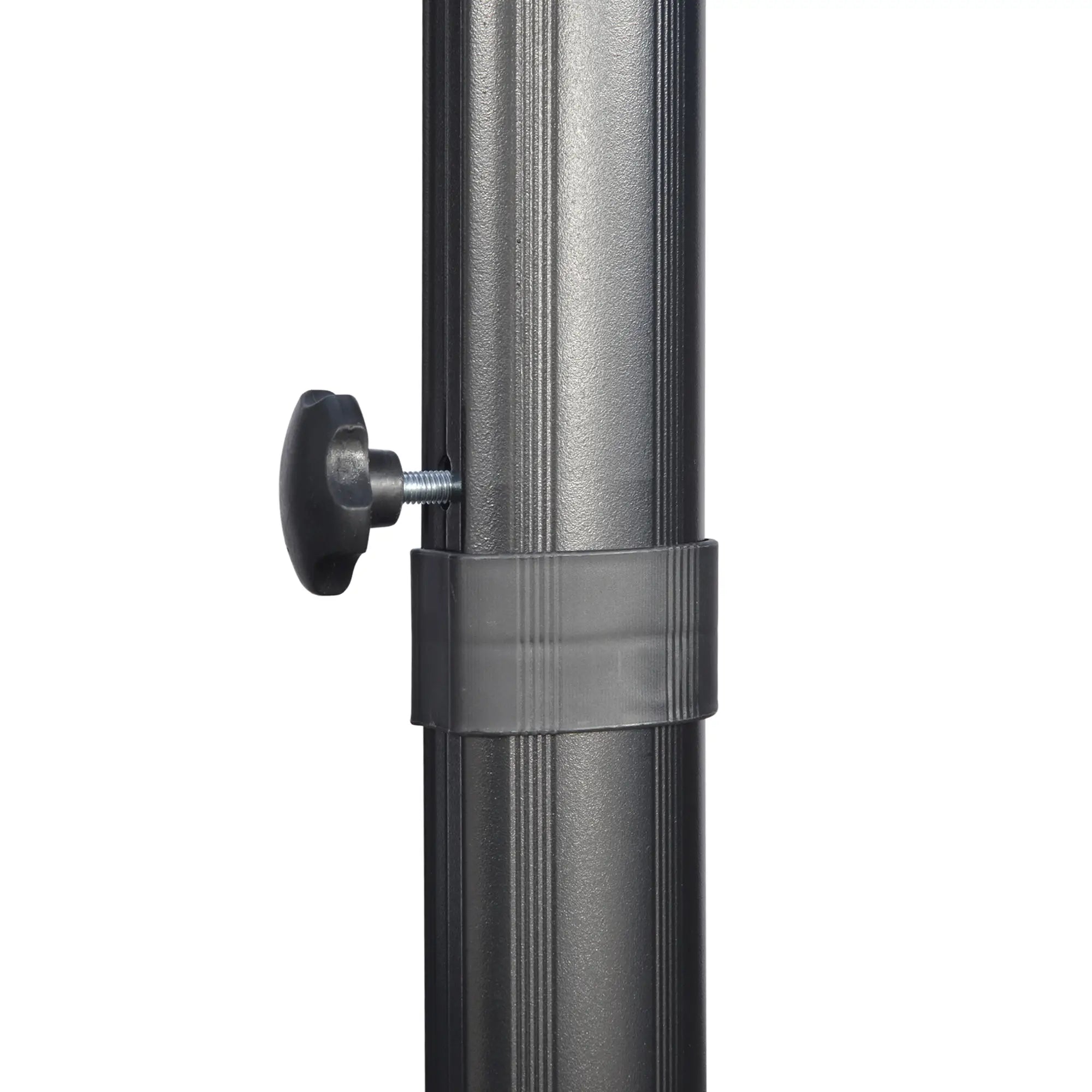 9ft Square Cantilever Patio Umbrella, Cross Base, Crank Handle, Light Grey Offset Cantilever Umbrellas at Gallery Canada