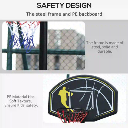 6.5'-10' Adjustable Basketball Hoop Stand, Outdoor for Kids Youth Adult Basketball at Gallery Canada