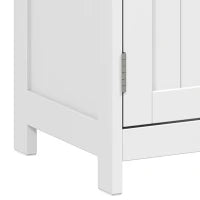 Meuble de salle de bain moderne avec vasque, rangement sous évier, blanc