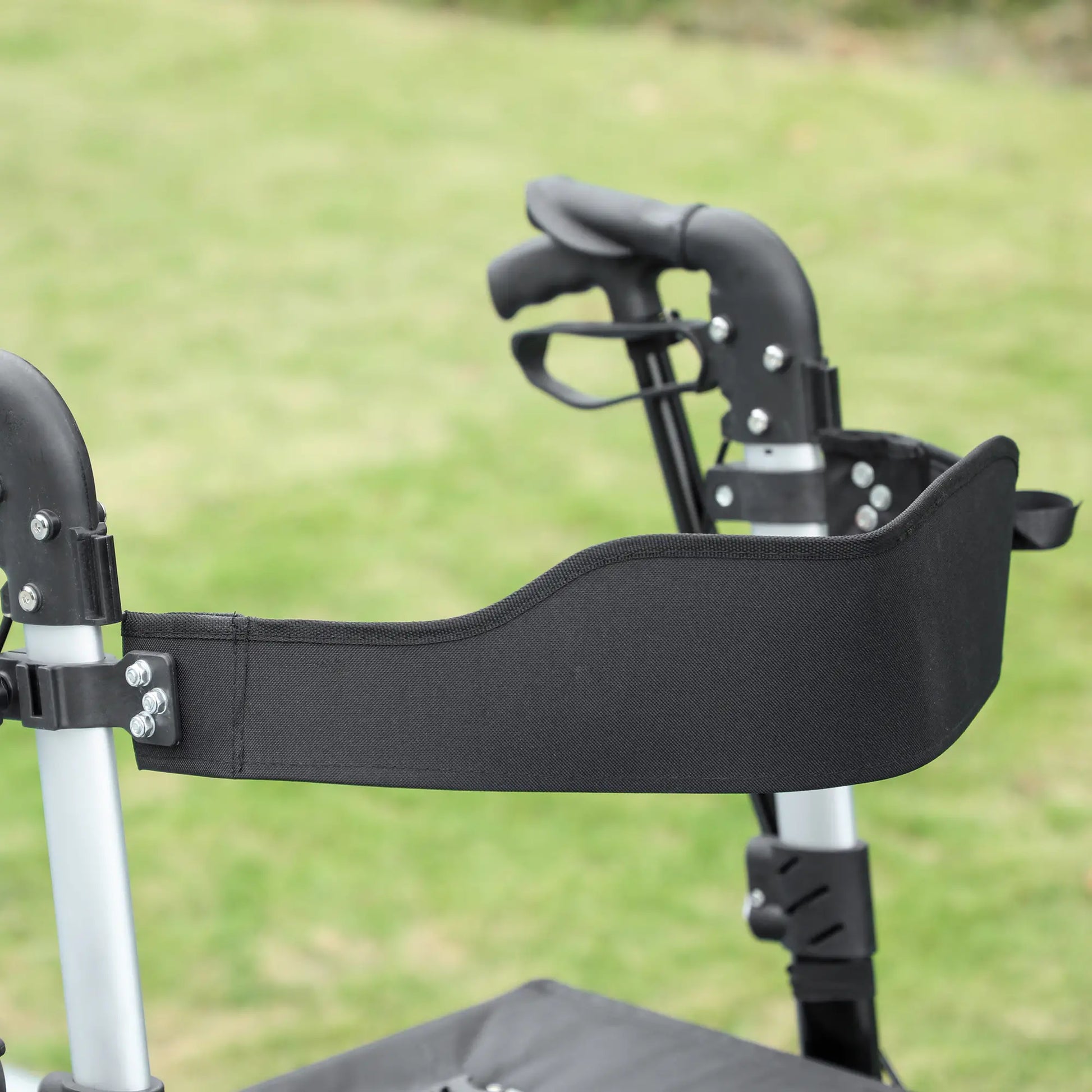 Lightweight Folding Walker, Large Seat, Adjustable Handle, Black Knee Walker & Wheelchair Ramps at Gallery Canada