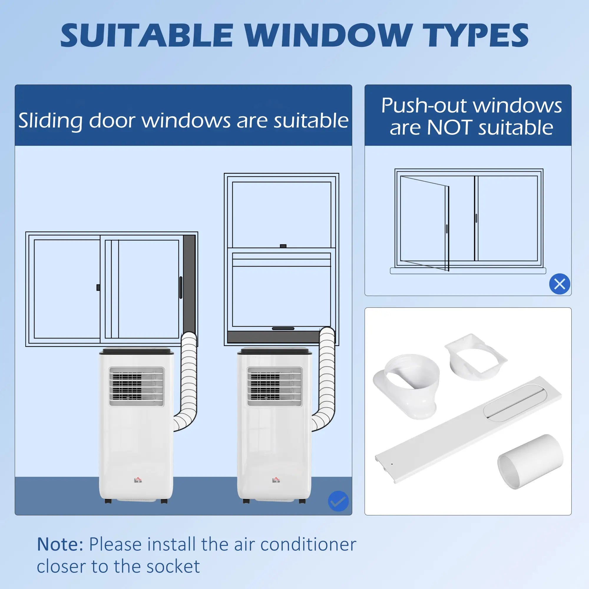 8,000 BTU Mobile Air Conditioner, 345 Sq. Ft., Dehumidifier Fan, White Air Conditioner at Gallery Canada