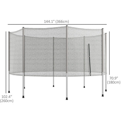 2FT Trampoline Net Enclosure, 8 Poles, Grey Trampolines at Gallery Canada