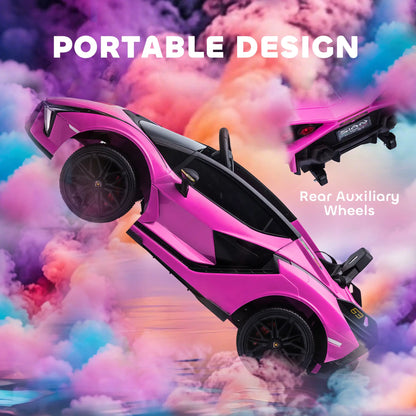 12V Kids Electric Ride On Car, Remote Control, Music Lights, For 3-5 Years, Pink Electric Toy Cars at Gallery Canada