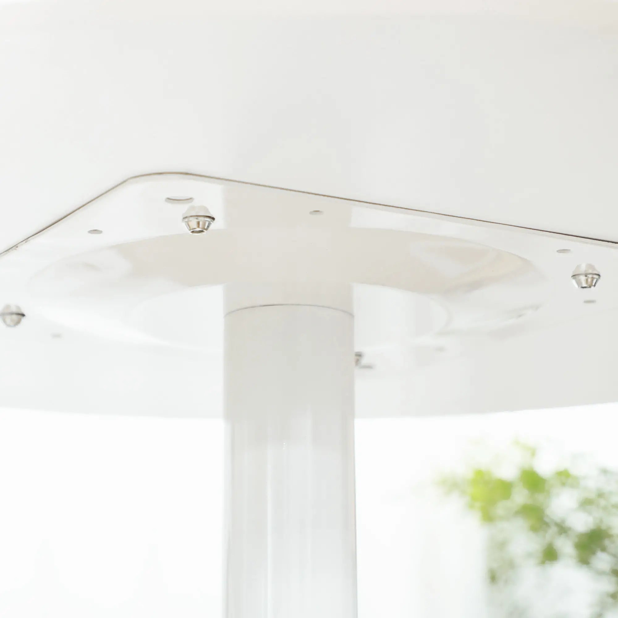 Modern Kitchen Table For 2, Round Dining Table With Steel Base, White Dining Tables at Gallery Canada